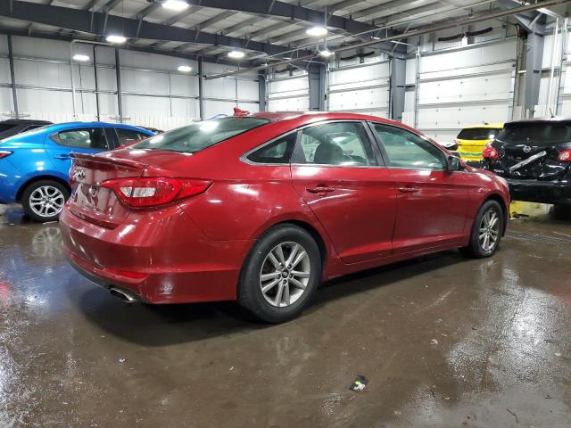 5NPE24AF4FH122124 - 2015 HYUNDAI SONATA SE RED photo 3