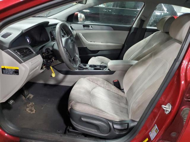 5NPE24AF4FH122124 - 2015 HYUNDAI SONATA SE RED photo 7