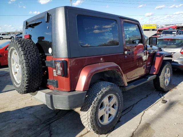 1J4GA5D12AL107119 - 2010 JEEP WRANGLER SAHARA RED photo 3