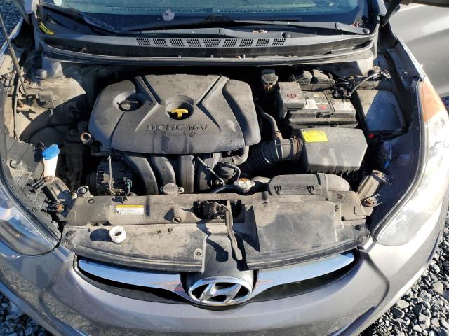 5NPDH4AEXDH454051 - 2013 HYUNDAI ELANTRA GLS SILVER photo 11