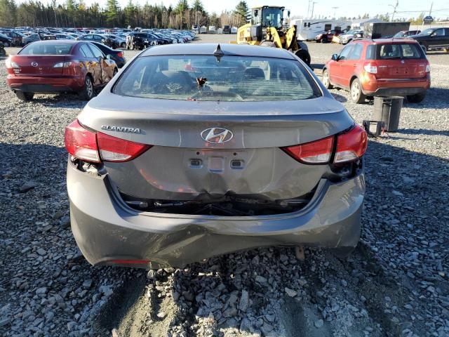 5NPDH4AEXDH454051 - 2013 HYUNDAI ELANTRA GLS SILVER photo 6