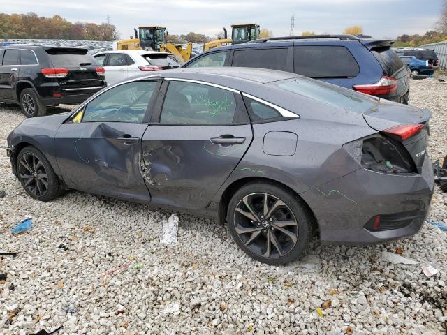 2HGFC2F87KH591583 - 2019 HONDA CIVIC SPORT 灰色 照片 2