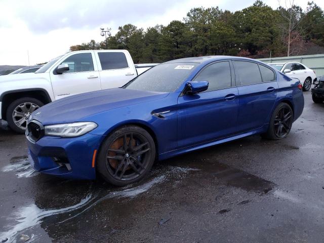 WBS83CH03MCG05985 - 2021 BMW M5 BLUE photo 1