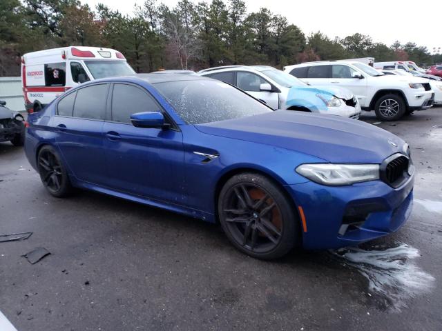 WBS83CH03MCG05985 - 2021 BMW M5 BLUE photo 4