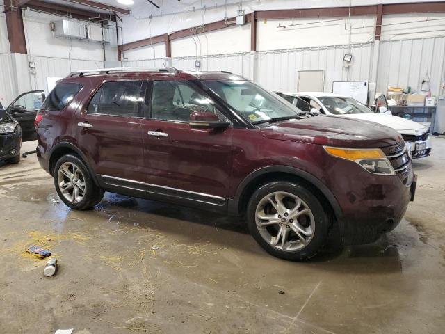 1FMHK8F81BGA02483 - 2011 FORD EXPLORER LIMITED BURGUNDY photo 4