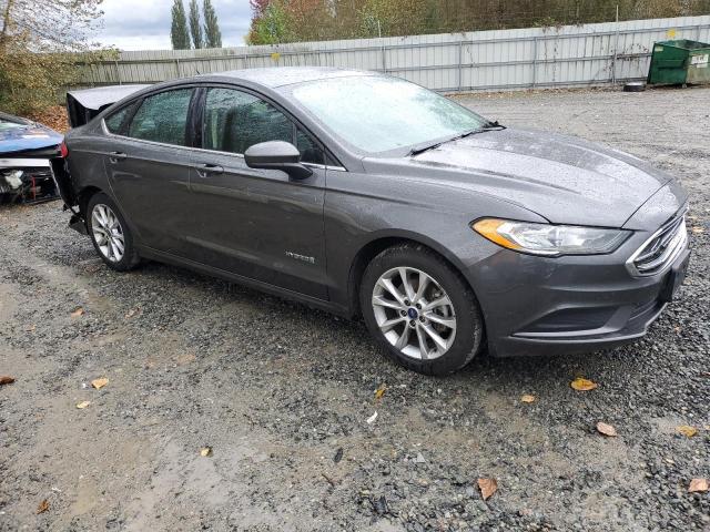 3FA6P0LU5HR123542 - 2017 FORD FUSION SE HYBRID GRAY photo 4