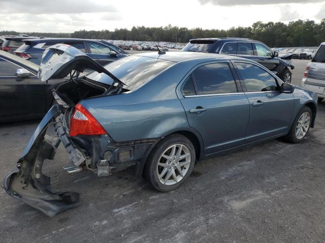 3FAHP0JA3CR256794 - 2012 FORD FUSION SEL BLUE photo 3