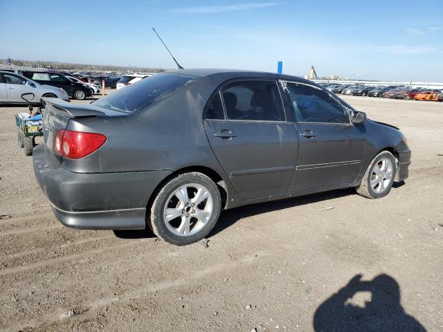 2T1BY30E05C455586 - 2005 TOYOTA COROLLA XRS GRAY photo 3