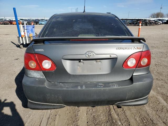 2T1BY30E05C455586 - 2005 TOYOTA COROLLA XRS GRAY photo 6