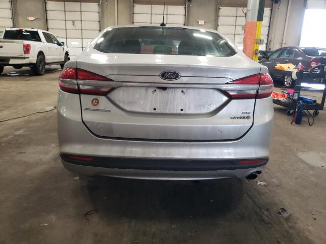 3FA6P0LU2JR101813 - 2018 FORD FUSION SE HYBRID SILVER photo 6