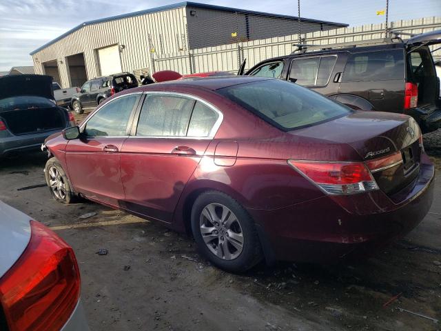 1HGCP2F48CA221618 - 2012 HONDA ACCORD LXP BURGUNDY photo 2