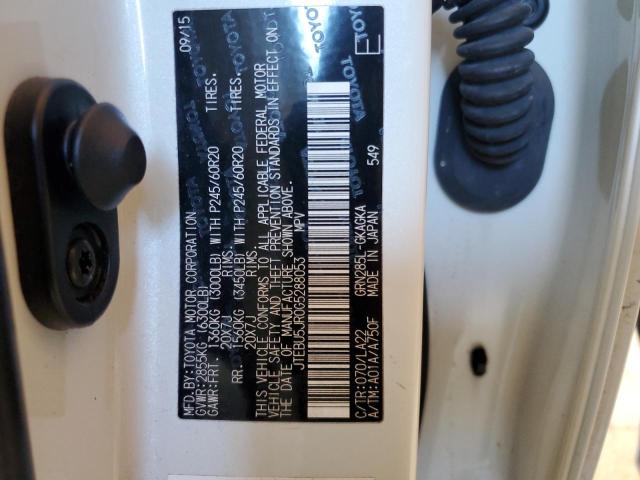 JTEBU5JR0G5288053 - 2016 TOYOTA 4RUNNER SR5/SR5 PREMIUM 白色 照片 13