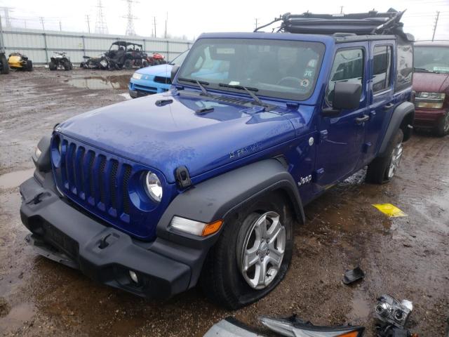 1C4HJXDGXLW283010 - 2020 JEEP WRANGLER U SPORT ლურჯი ფოტო 1