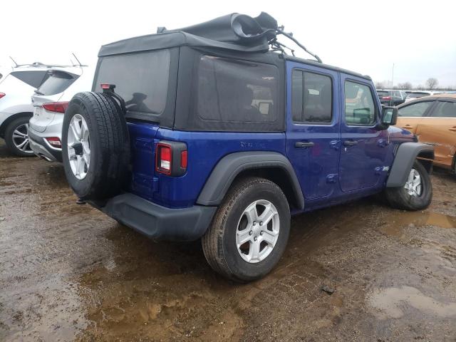 1C4HJXDGXLW283010 - 2020 JEEP WRANGLER U SPORT ლურჯი ფოტო 3