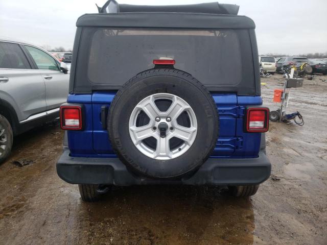 1C4HJXDGXLW283010 - 2020 JEEP WRANGLER U SPORT ლურჯი ფოტო 6