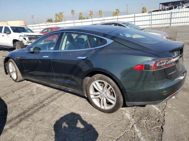 5YJSA1H1XEFP52418 - 2014 TESLA MODEL S GREEN photo 2