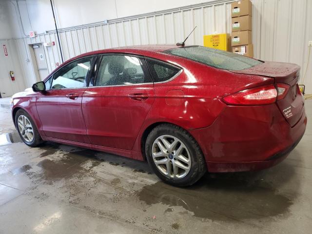 3FA6P0H71FR136109 - 2015 FORD FUSION SE RED photo 2