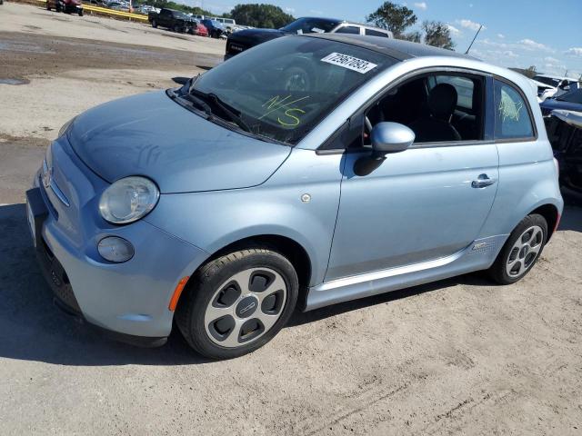 3C3CFFGE5FT507153 - 2015 FIAT 500 ELECTRIC BLUE photo 1