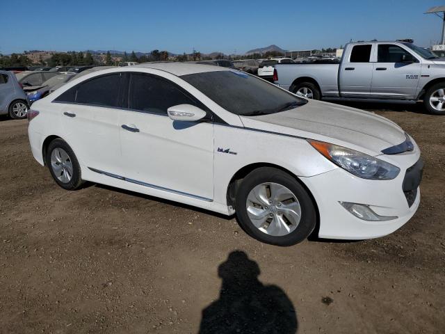 KMHEC4A42FA124615 - 2015 HYUNDAI SONATA HYBRID WHITE photo 4