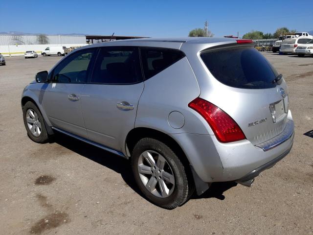 JN8AZ08T97W519035 - 2007 NISSAN MURANO SL SILVER photo 2