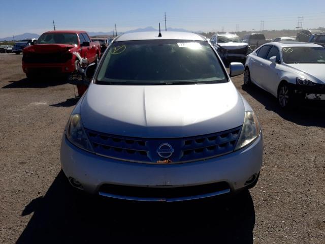 JN8AZ08T97W519035 - 2007 NISSAN MURANO SL SILVER photo 5