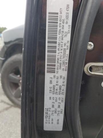 1C6RR7LT7KS569289 - 2019 RAM 1500 CLASS SLT 黑色 照片 12