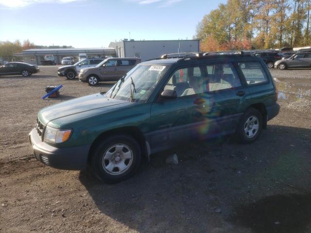 JF1SF6358YH704032 - 2000 SUBARU FORESTER L GREEN photo 1