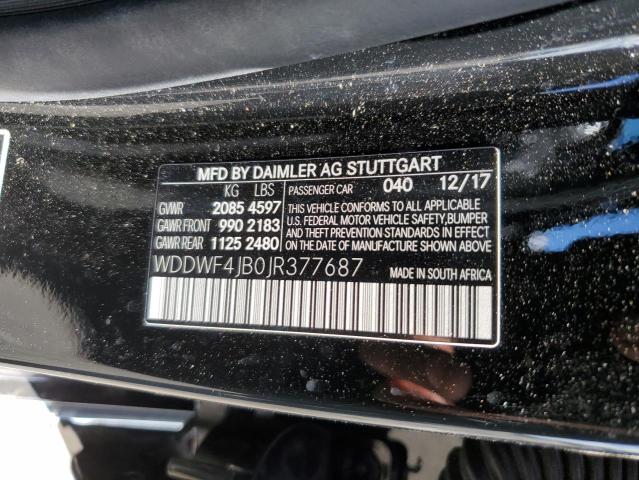 WDDWF4JB0JR377687 - 2018 MERCEDES-BENZ C 300 BLACK photo 13