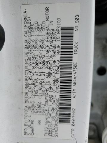 3TMJU62N28M052565 - 2008 TOYOTA TACOMA DOUBLE CAB PRERUNNER WHITE photo 13