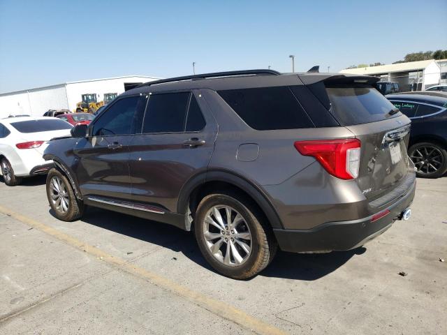 1FMSK8DH0MGA06195 - 2021 FORD EXPLORER XLT TAN photo 2