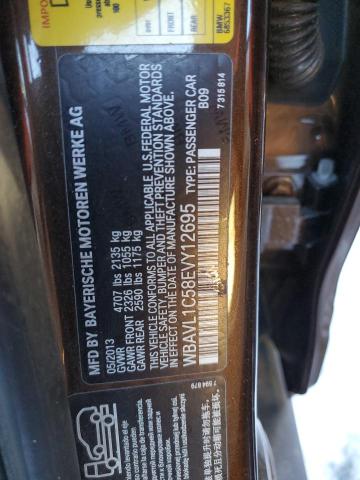 WBAVL1C58EVY12695 - 2014 BMW X1 XDRIVE28I BROWN photo 12