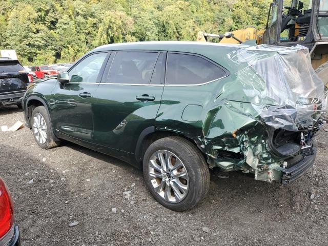 5TDXBRCH0PS571333 - 2023 TOYOTA HIGHLANDER HYBRID LIMITED GREEN photo 2