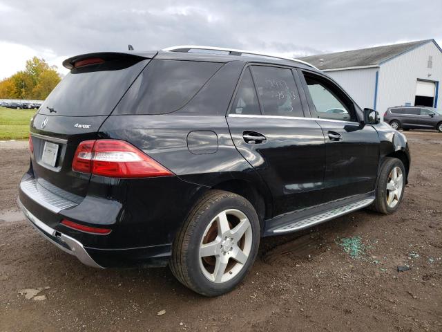 4JGDA7DB0CA091879 - 2012 MERCEDES-BENZ ML 550 4MATIC BLACK photo 3