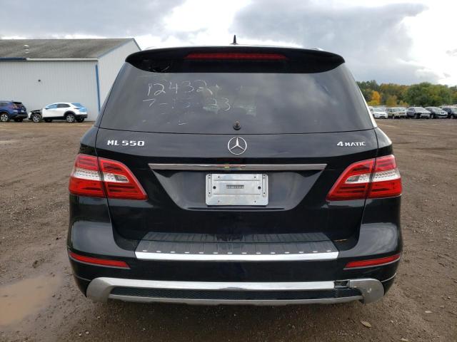 4JGDA7DB0CA091879 - 2012 MERCEDES-BENZ ML 550 4MATIC BLACK photo 6