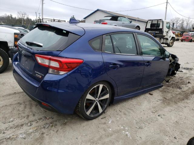 4S3GTAL62H3707364 - 2017 SUBARU IMPREZA SPORT BLUE photo 3