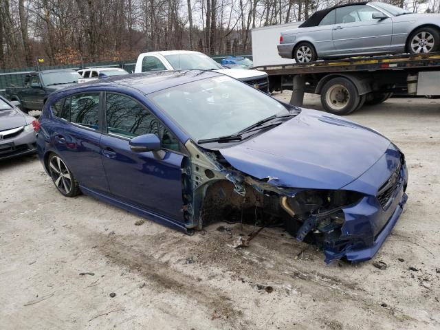 4S3GTAL62H3707364 - 2017 SUBARU IMPREZA SPORT BLUE photo 4