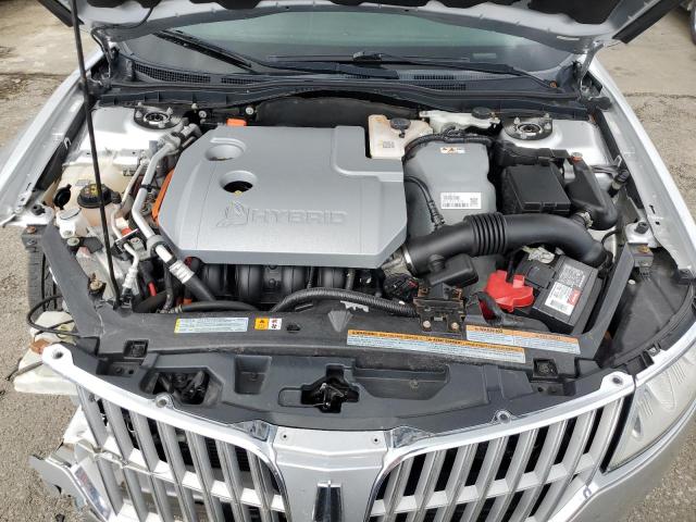 3LNDL2L30CR836403 - 2012 LINCOLN MKZ HYBRID SILVER photo 11