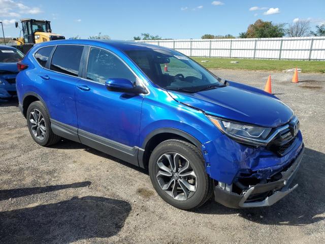 7FARW2H89ME003664 - 2021 HONDA CR-V EXL BLUE photo 4