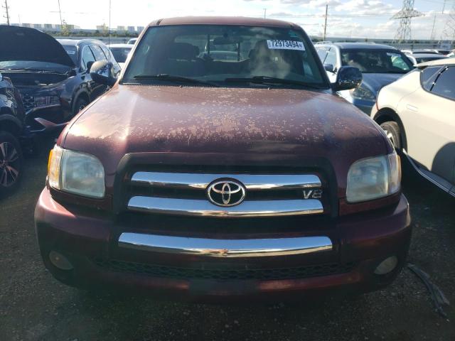 5TBRT34153S386198 - 2003 TOYOTA TUNDRA ACCESS CAB SR5 MAROON photo 5