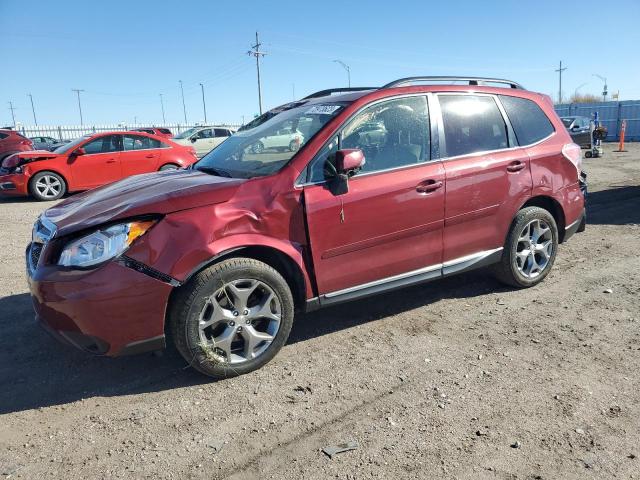 JF2SJAVC9GH507510 - 2016 SUBARU FORESTER 2.5I TOURING MAROON photo 1