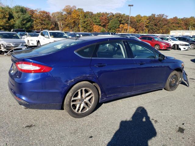 1FA6P0H70F5113536 - 2015 FORD FUSION SE BLUE photo 3