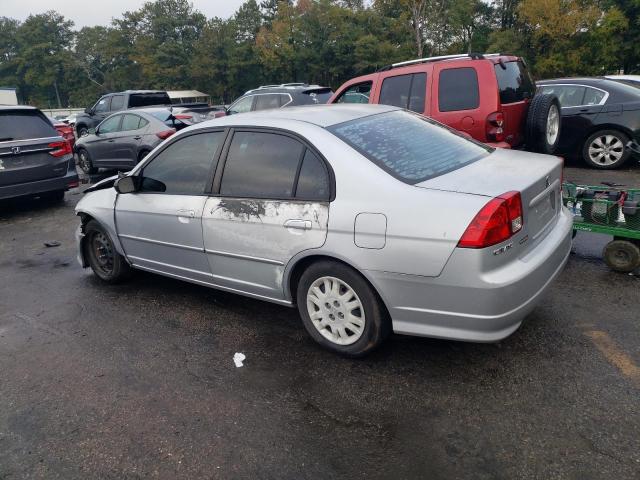 2HGES16565H587916 - 2005 HONDA CIVIC LX SILVER photo 2