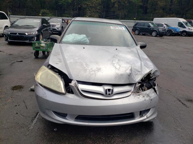 2HGES16565H587916 - 2005 HONDA CIVIC LX SILVER photo 5