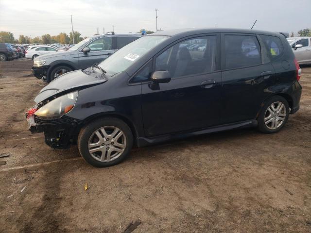 JHMGD38657S011540 - 2007 HONDA FIT S შავი ფოტო 1