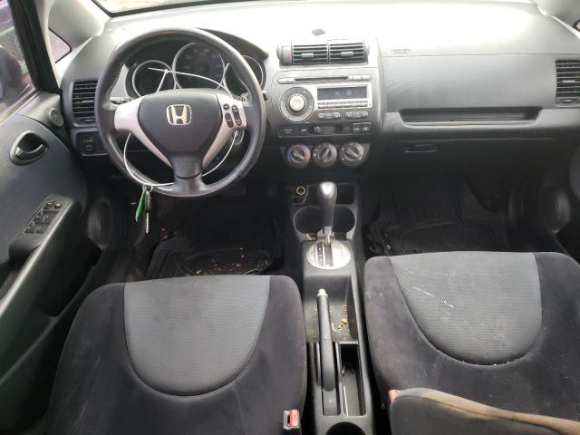 JHMGD38657S011540 - 2007 HONDA FIT S შავი ფოტო 8