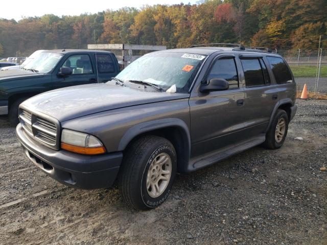 1D4HR38N83F620755 - 2003 DODGE DURANGO SPORT GRAY photo 1