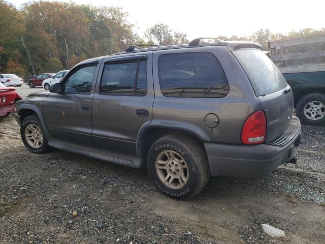 1D4HR38N83F620755 - 2003 DODGE DURANGO SPORT GRAY photo 2