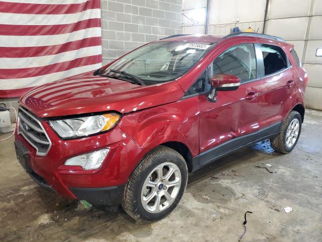 MAJ6S3GL3MC431299 - 2021 FORD ECOSPORT SE BURGUNDY photo 1