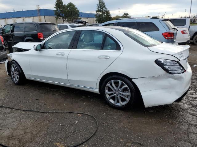 55SWF4KB3GU129679 - 2016 MERCEDES-BENZ C 300 4MATIC WHITE photo 2