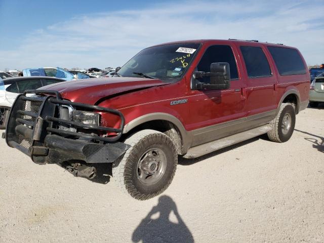 1FMSU43FX1EB87008 - 2001 FORD EXCURSION LIMITED BURGUNDY photo 1